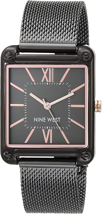 81eHRfEc47L._AC_SY741_ Nine West Women's Mesh Bracelet Watch