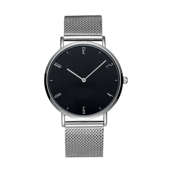 Minimalist Your Own Logo Fashion  Watches Men Stainless Steel Mesh Belt Quartz Watch Relogio Masculino