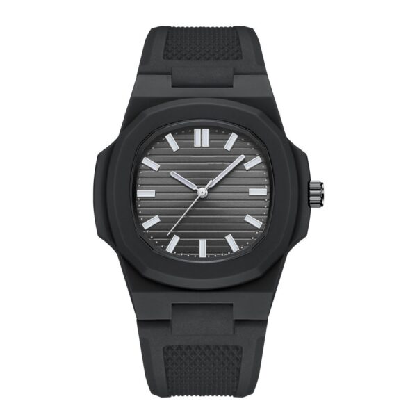 EA79D8D0-BD8C-632A-701C-714522187F02.jpg Wholesale Fashion Octagon Silicone Black Quartz Watch for Men and Women With No Logo Reloj Para Hombre Mujer Wristwatches
